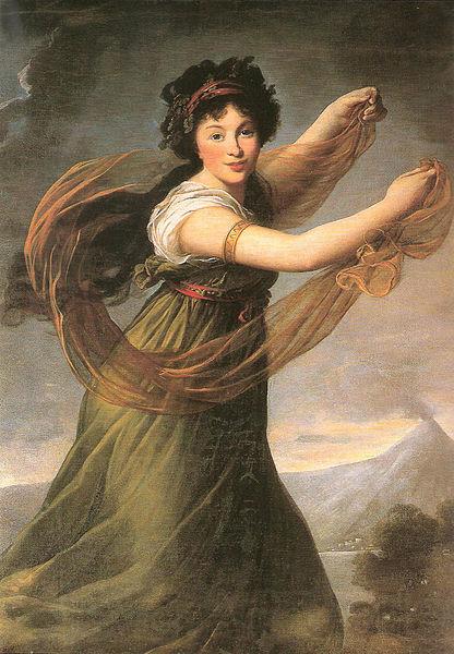 Elisabeth LouiseVigee Lebrun Portrait of Pelagie Sapiezyna nee Potocka France oil painting art